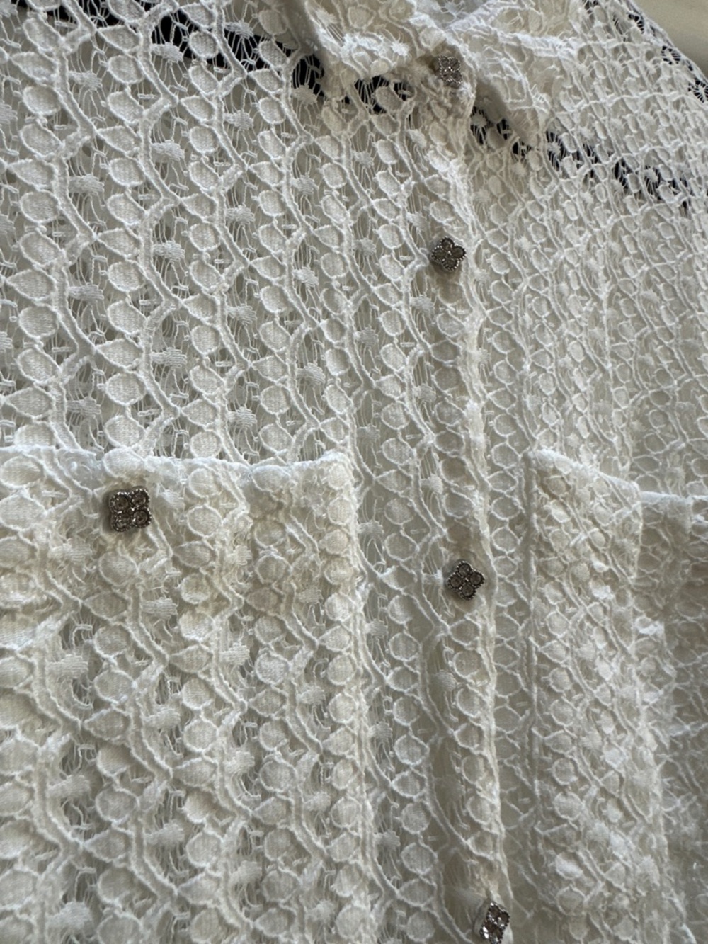 The Kooples Lace Button Down - Picture 4 of 7